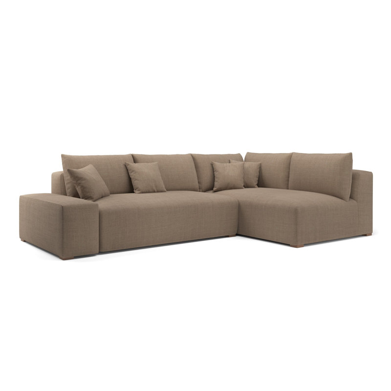 Canapé modulaire California, Mélange de polyester kaki Nevis