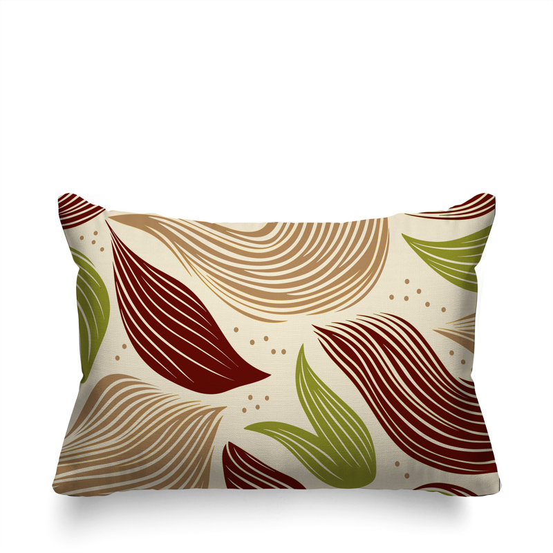Coussin rectangulaire intérieur / extérieur Consuelo, Red, Rectangle H 18 po x l 25 po