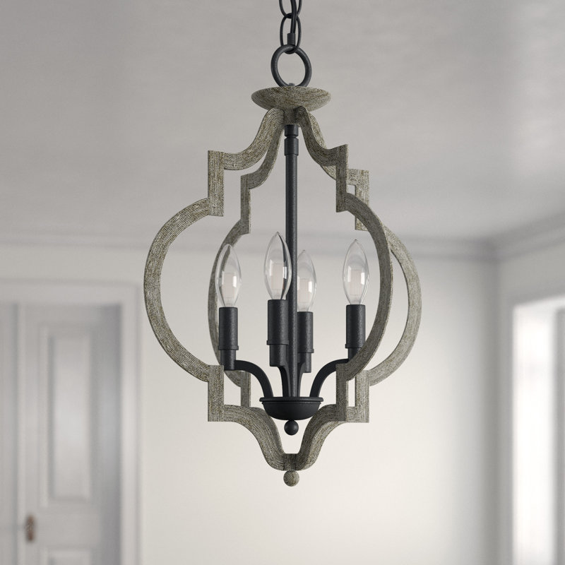 Luminaire suspendu géométrique à 4 lumières Badley