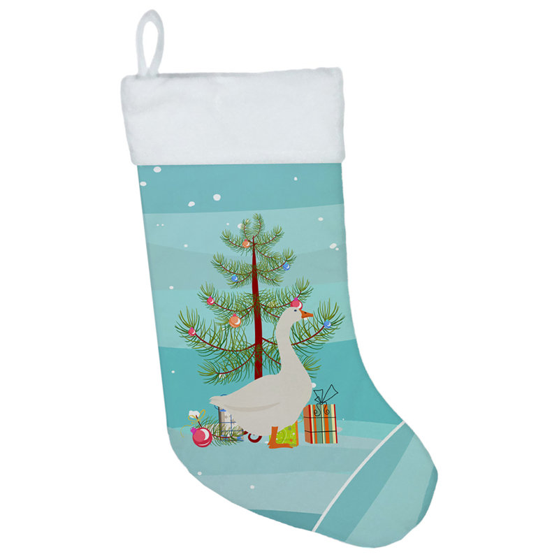 Chaussette de noël oie embden