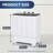 30 LBS Twin Tub Portable Washing Machine - Dual Wash & Spin Capacity With Built-In Drain Pump & Energy-Efficient Motor For Large Families