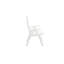 Multi-position chair, white, plastic