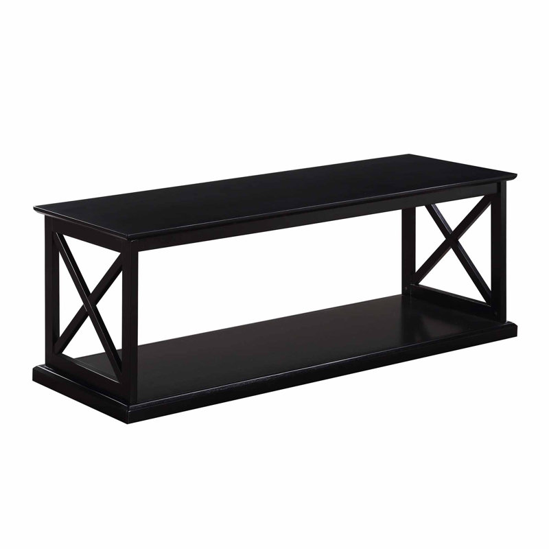 Table basse 47 "avec tablette Arthella, Noir, noir, noir, noir