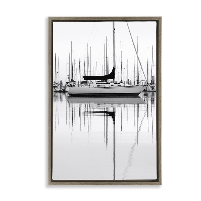 Toile flottante encadrée par Nicholas Bell, H 25 po x l 17 po, Cadre flottant orme Montalcino