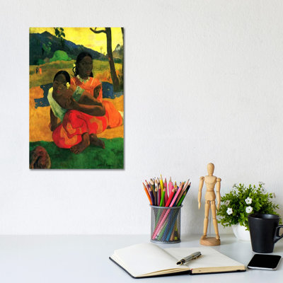Nafea Faaipoipo (When Are You Getting Married) 1892 by Paul Gauguin - 1 Piece Wrapped Canvas Painting