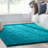 Berte Modern Solid Teal Textured Shag Rug-66201737