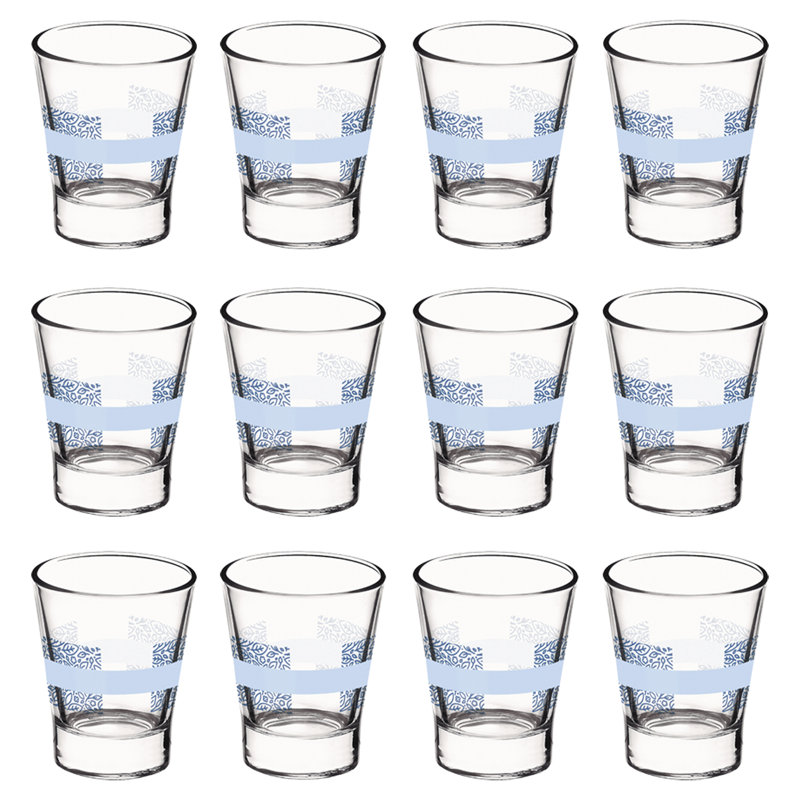 85ml Shot Glass / Shooter, Blue, 12