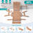 2-Pack Oversized HDPE Chaise Lounges – Adjustable 5-Position Outdoor Recliners with Wheels & Cup Holders, Weather-Resistant for Patio, Pool, Garden-2108403203