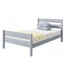 Lit plateforme en bois avec tête de lit Pied de lit spacieux Rangement en bois massif robuste Assemblage facile-590475240
