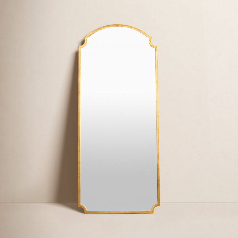 Orwell Flat Metal Mirror, Gold