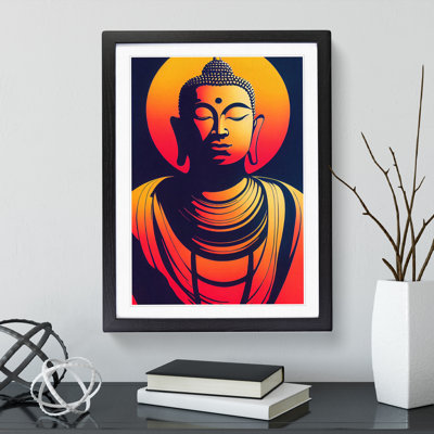 Modern Buddha No.1 Abstract - Framed Print
