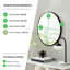 Alcantera Round Metal Frame Wall Mirror Simple and Elegant Modern Design-75322299-75322300
