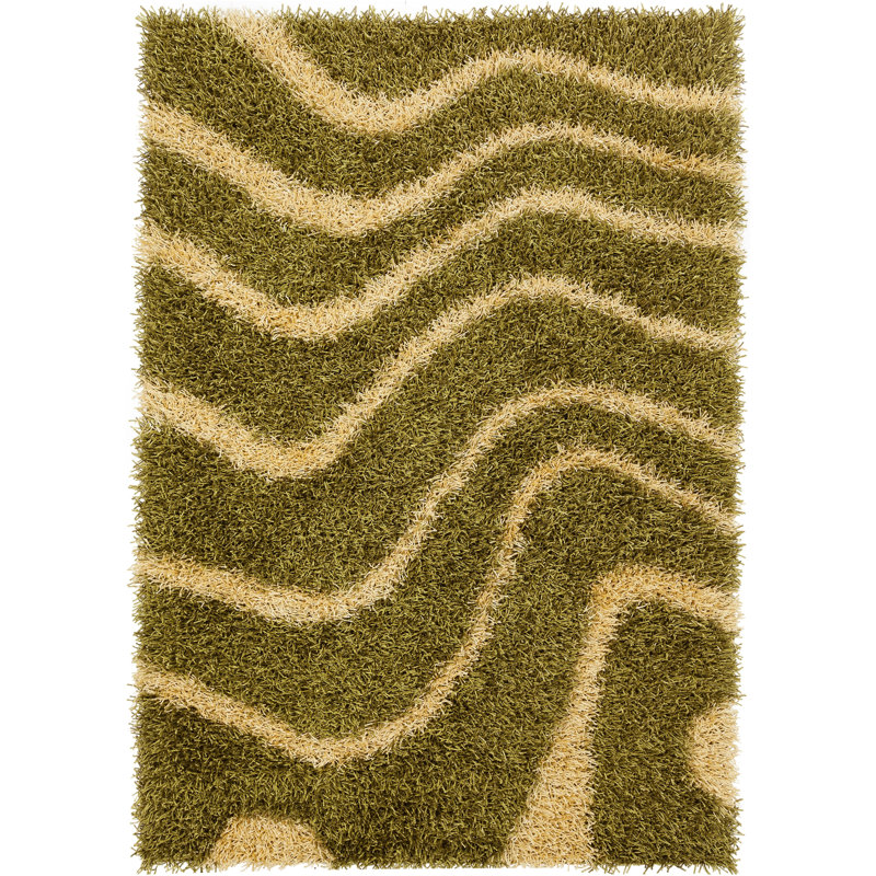 Tapis vert/jaune Stockwell, 7 pi 9 po X 10 pi 6 po