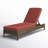 Leandra Wicker Outdoor Chaise Lounge with Cushion-507241981-495166793