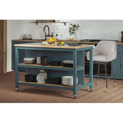 Mounia Granite Top Kitchen Island