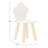 3 Piece Kids Wooden Table And Chairs Set With Cloud Shaped Backrests And Tabletop-1769396906