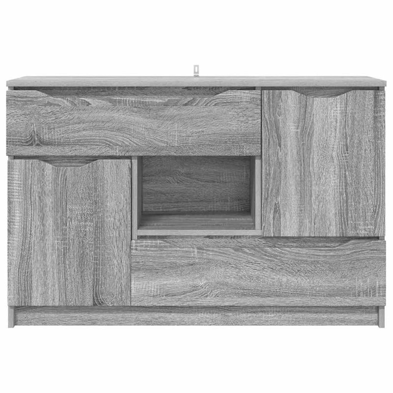  Sideboard Concrete Grey 100 X 30 X 65.6 Engineered Wood, Grey Sonoma