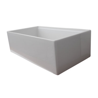 Barclay Crofton 18'' W Single Bowl Fireclay Farmhouse Kitchen Sink