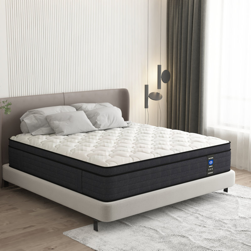 12'' Medium Memory Foam Pocket Spring Hybrid Mattress - Motion Isolation, Pressure Relief, Edge Support, CertiPUR-US Certified