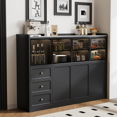 Mid ancient style storage sideboard cabinet