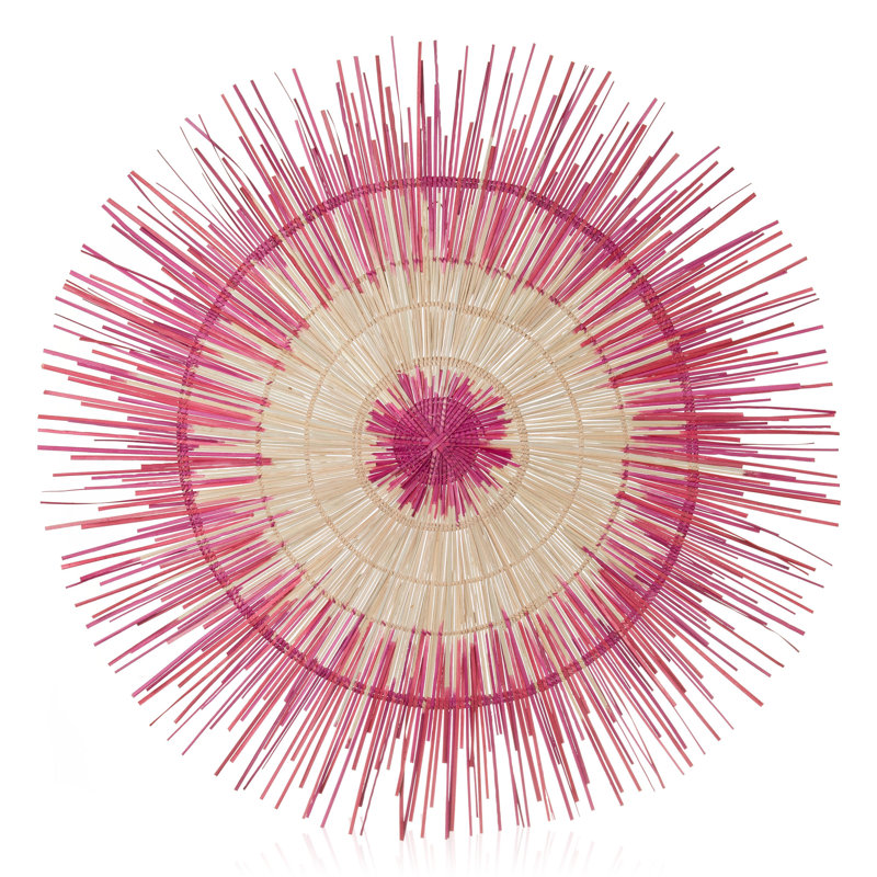 Décoration murale Dakota Fields Sun, H 47 po x l 47 po x P 0,5 po, Rose