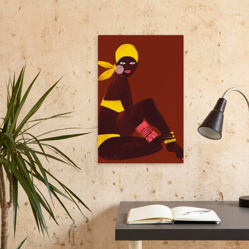 Amber Sun - Art contemporain figuratif, études figuratives, H 24 po x l 16 po