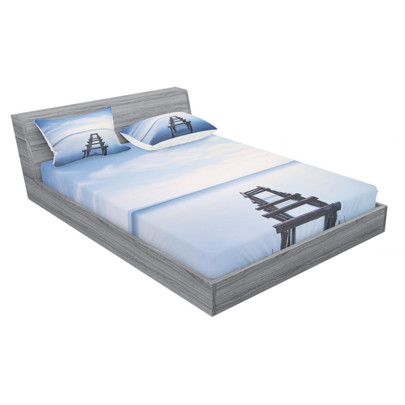 Microfiber Sheet Set, Full Sheet Set with Fitted Sheet