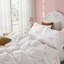 Ensemble de housse de couette 100% coton avec fermeture à glissière et 8 attaches d'angle, housse de couette rose grand arc-131348632-131976669