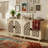 29.84" Black Bohemian Carved Storage Cabinet-561736875