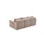 Élégant canapé-lit d'angle, brun, 90,6 po x 28,3 po x 43,3 po | Structure 100% bois de sapin, tissu 100% polyester de lin | Coussins amovibles, coffre de rangement, assemblage facile-247902360