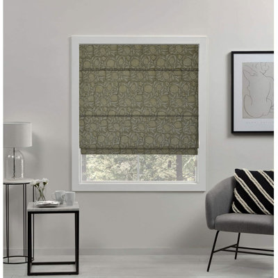 Floral Blackout Roman Shade