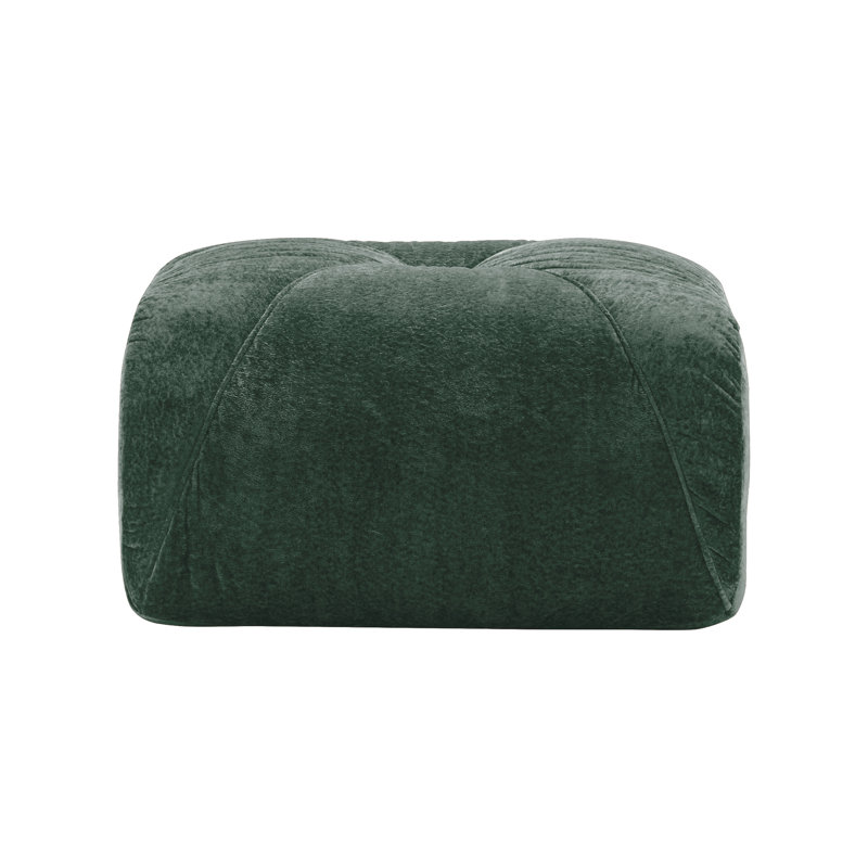 Repose-pieds et repose-pieds en velours vert, Vert