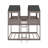 Full Over Full Wood Bunk Bed With Roof,Window, Guardrail, Ladder-1070410244
