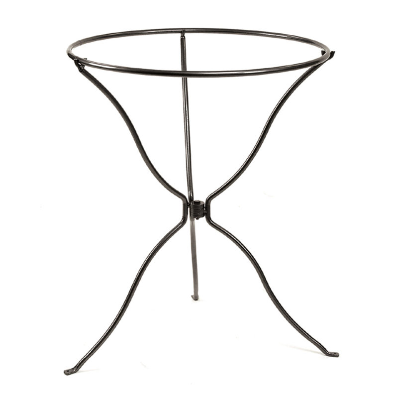 24" Antique Copper Birdbath with Wrought Iron Stand