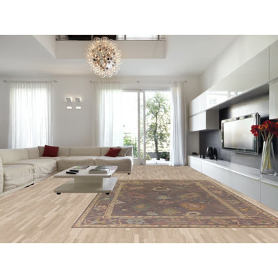 Tapis gris All-Over Oushak 10 x 14