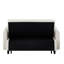 Sommeil escamotable beige avec tissu respirant, ports - pour canapé de salon réglable, ports, poches de rangement et 2 coussins dans la chambre à coucher-1124168023
