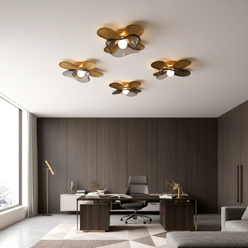 Butterfly Wall Sconce – Elegant Brass – Glass Lighting Design & Color Options, Gray