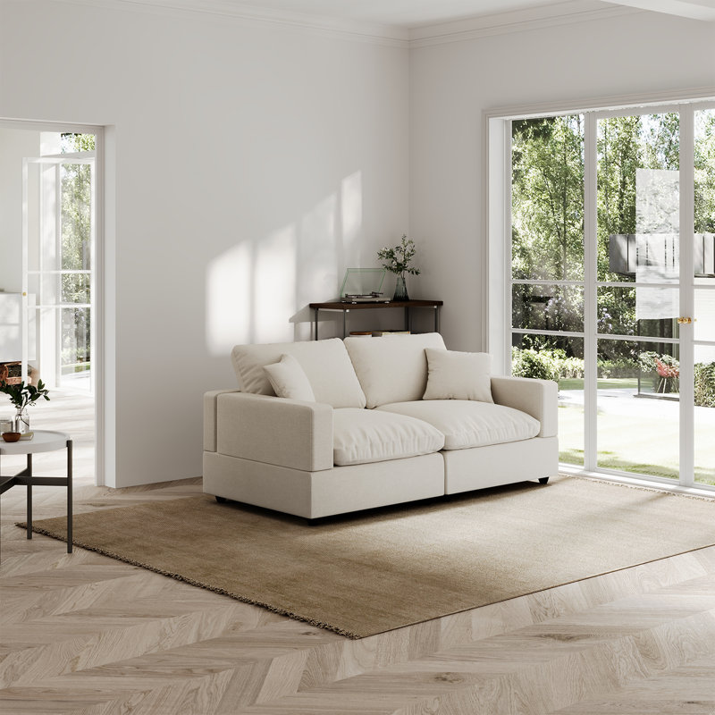  Canapé modulaire rembourré 67 po Janse, Kaki