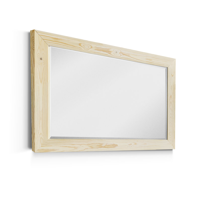 Miroir pleine grandeur de style campagne / campagne, 42 po x 30 po, Bois de grange blanc