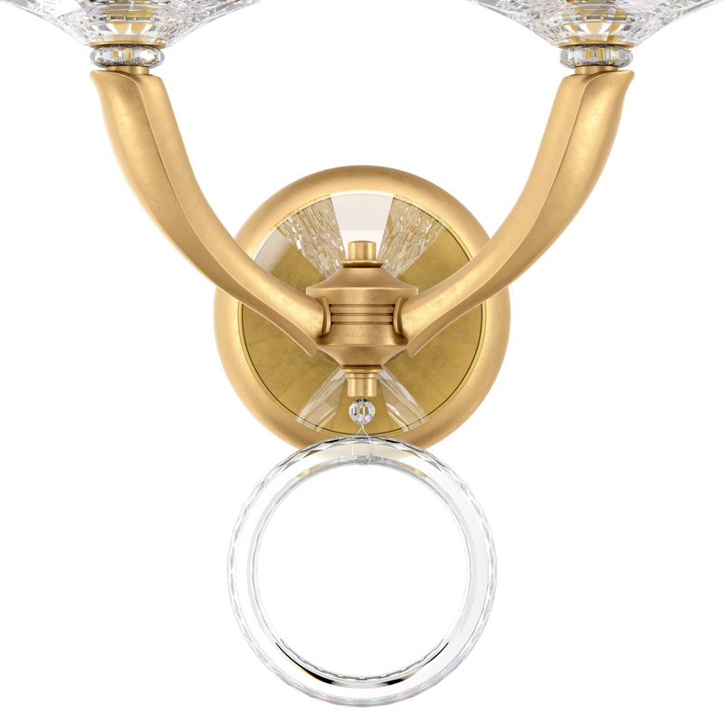 Emilea 2 - Light Candle Wall Light, Heirloom Gold