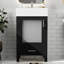 Meuble-lavabo de 20 pouces avec lavabo en céramique et beaucoup de rangement - idéal pour les petites salles de bain-124456475
