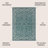 Hagerman Vintage Filigree Textured Weave Teal/Gray Indoor/Outdoor Rug-778274680