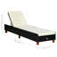 Vidaxl Sunbed With Cushion Poly Rattan Grey-59564601-59564602