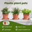 Round Flower Pot 6 Pcs Plastic-701502281-701502282