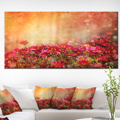 " Spring Little Flowers at Sunset " Print