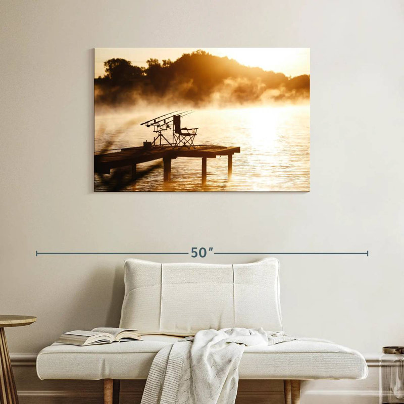 Pêche au lac Senne Misty, H 26 po x l 39 po
