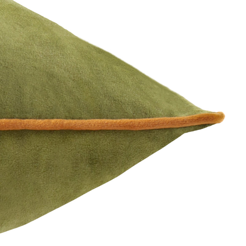 Meridian Square Cushion, Feather, Square 55cm, Green