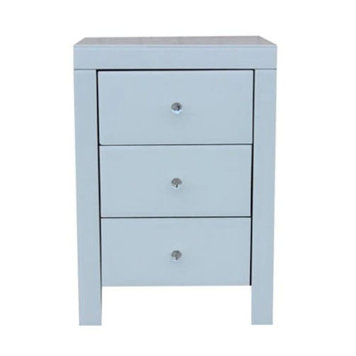 Cornelia White Frosted Nightstand