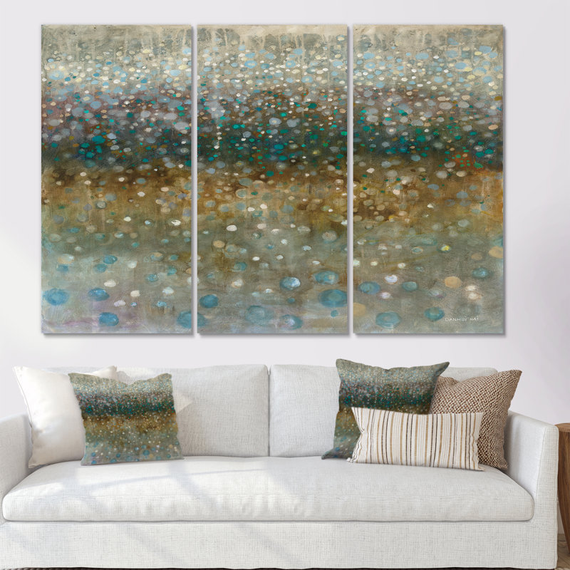 Cabin & Lodge «Brown Rain», peinture à multiples images sur toile, H 40 po x l 60 po x P 1 po