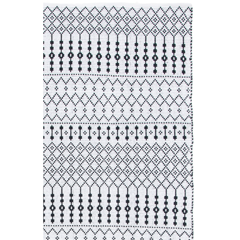 Terrill Flat Weave Cotton Geometric Rug, Rectangle 9' x 12'